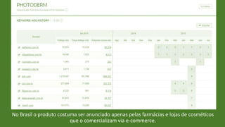 No Brasil o produto costuma ser anunciado apenas pelas farmácias e lojas de cosméticos
que o comercializam via e-commerce.
 