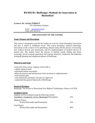 Biodesign serkan turkeli_2014 | PDF