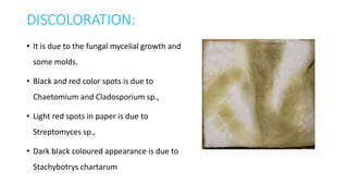Biodeterioration of paper | PPTX