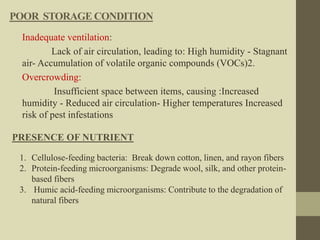 Biodeterioration of Textiles and Their effects | PPTX