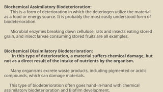 Biodetoriation of leather (Environmental Remediation). pptx | PPTX