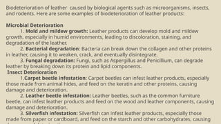 Biodetoriation of leather (Environmental Remediation). pptx | PPTX
