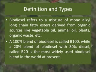 Biodiesel: The Fuel Of The Future | PPTX