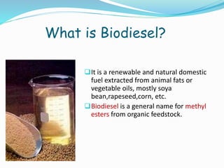 Biodiesel-Fuel of Tomorrow | PPTX