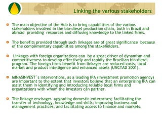 Linking the various stakeholders

The main objective of the Hub is to bring capabilities of the various
stakeholders invol...