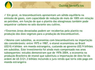 Biodiesel Perspectivas No Brasil E No Mundo