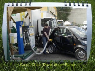 Co-op Chair (Dave) at our Pump
 