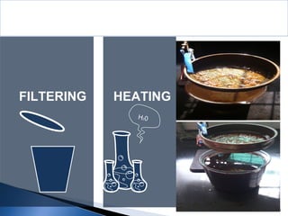 6
Pretreatments
FILTERING HEATING
H20
CALCULATING
FFA
FFA=
 