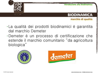 Biodinamica e orticoltura, Progetto Link