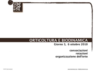 Biodinamica e orticoltura, Progetto Link