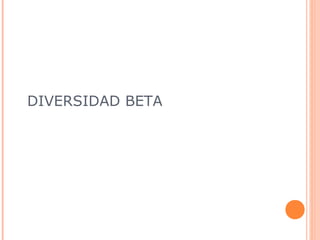 DIVERSIDAD BETA
 