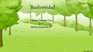 Biodiversidad
Pamela Durante Cruz
2-¨I¨
Mónica Espinosa E.
 