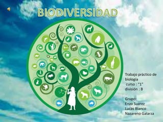 Trabajo práctico de
biología
curso : “1”
división : B
Grupo:
Enzo Suarez
Lucas Blanco
Nazareno Galarza
 