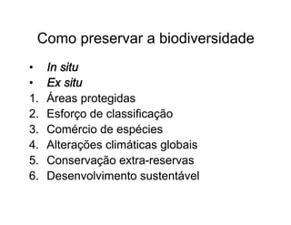 Biodiversidade ppt
