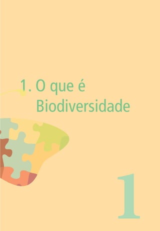1. 1 
O que é 
Biodiversidade 
1 
 
