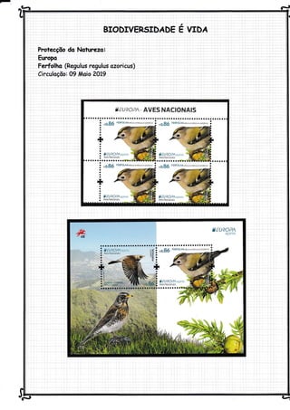 - ^Cã el
BIODIVER5IDADE É
Protecçõo do Nolurezo:
Europo
Ferfolho (Regulus regulus ozoricus)
Circuloçõo: 09 Moio 2Ot9
VIDÁ
uftr q
 