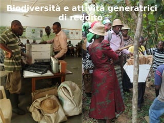 Biodiversità e attività generatrici 
di reddito 
 