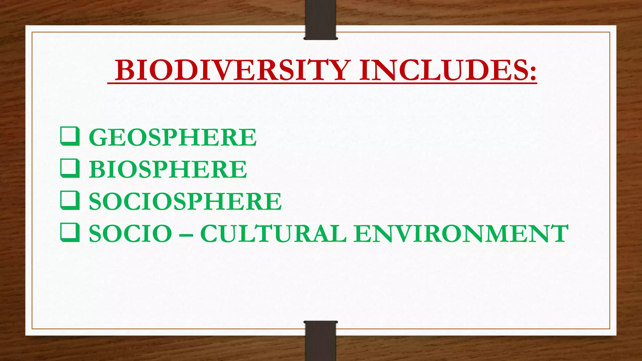 Biodiversity in sustainable development | PPTX