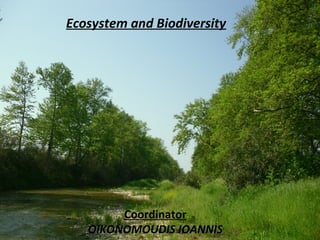Ecosystem and Biodiversity
Coordinator
OIKONOMOUDIS IOANNIS
 