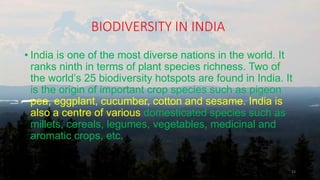 Biodiversity and its conservation | PPTX