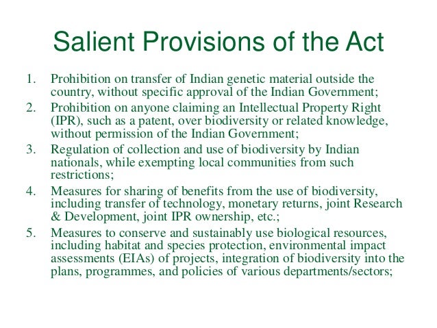 Biodiversity Act 2002 Ppt