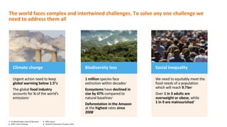 Social inequality
The world faces complex and intertwined challenges. To solve any one challenge we
need to address them a...