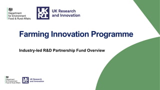 Industry-led R&D Partnership – three competitions
What youwant todo Take a look at
Explore an idea that could benefit
your...
