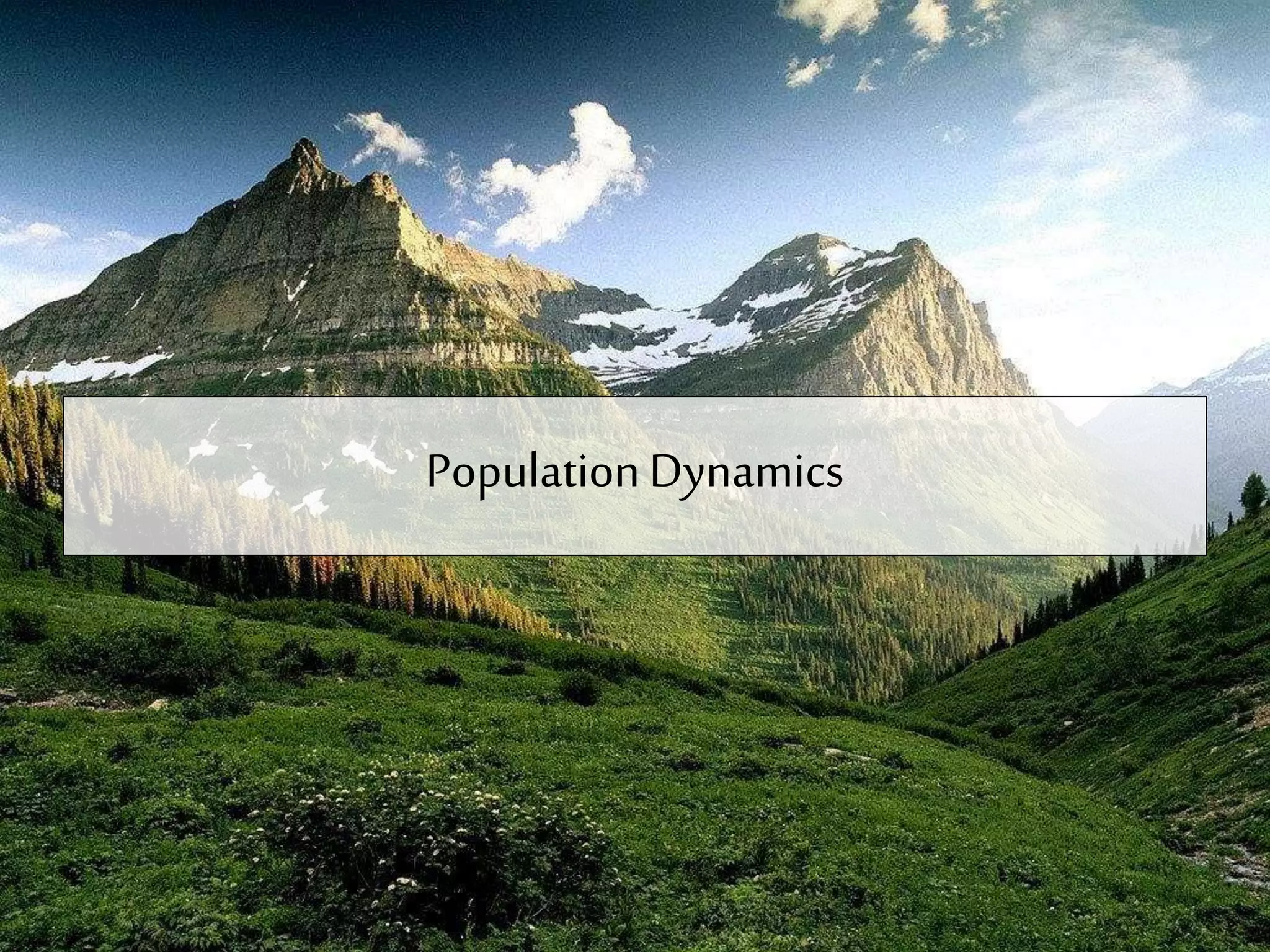 PopulationDynamics
 