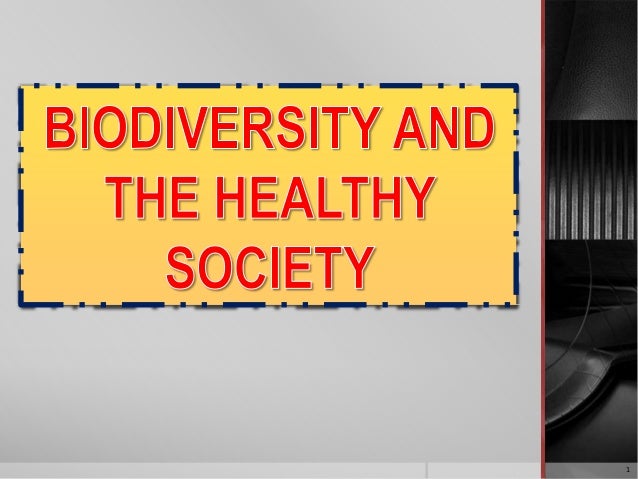 Biodiversity And The Healthy Society