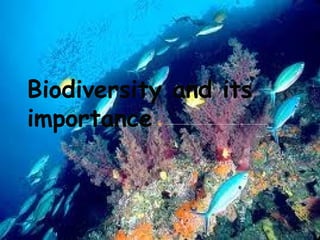 Biodiversity and its
importance

 