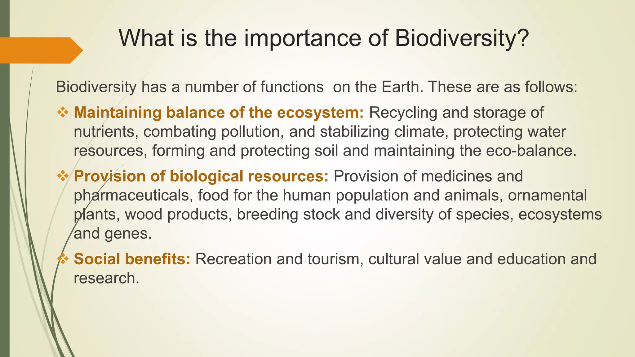 Biodiversity conservation | PPT