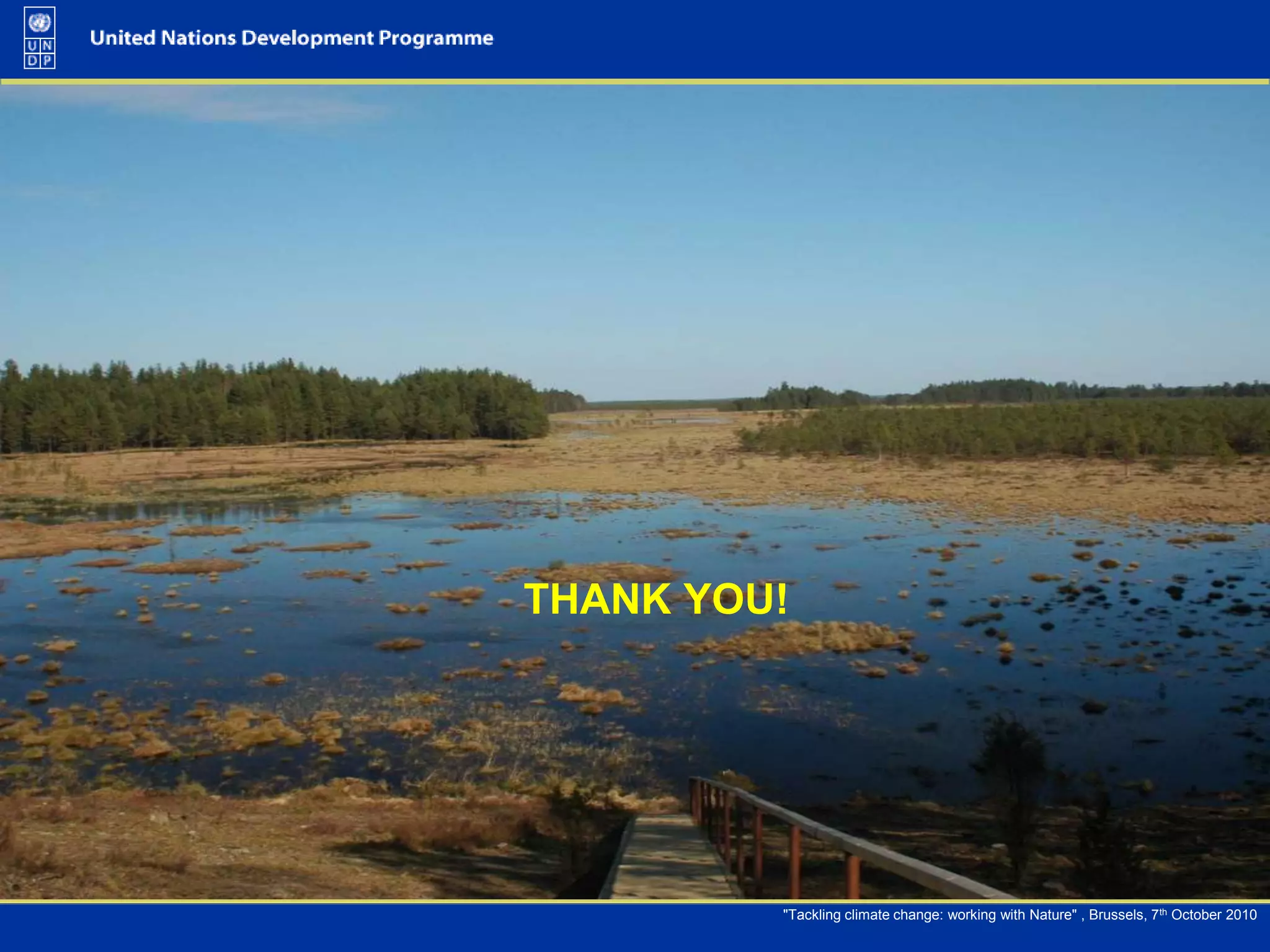 Ecosystem conversion – second largest source of GHG and first cause of species extinction Protected Areas the most sensible response to conversion.