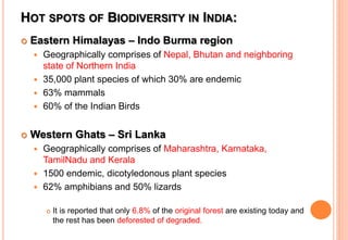 Biodiversity and  its conservation