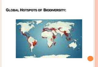 GLOBAL HOTSPOTS OF BIODIVERSITY:
 