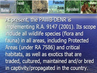 Biodiversity laws r.a 9147 | PPT