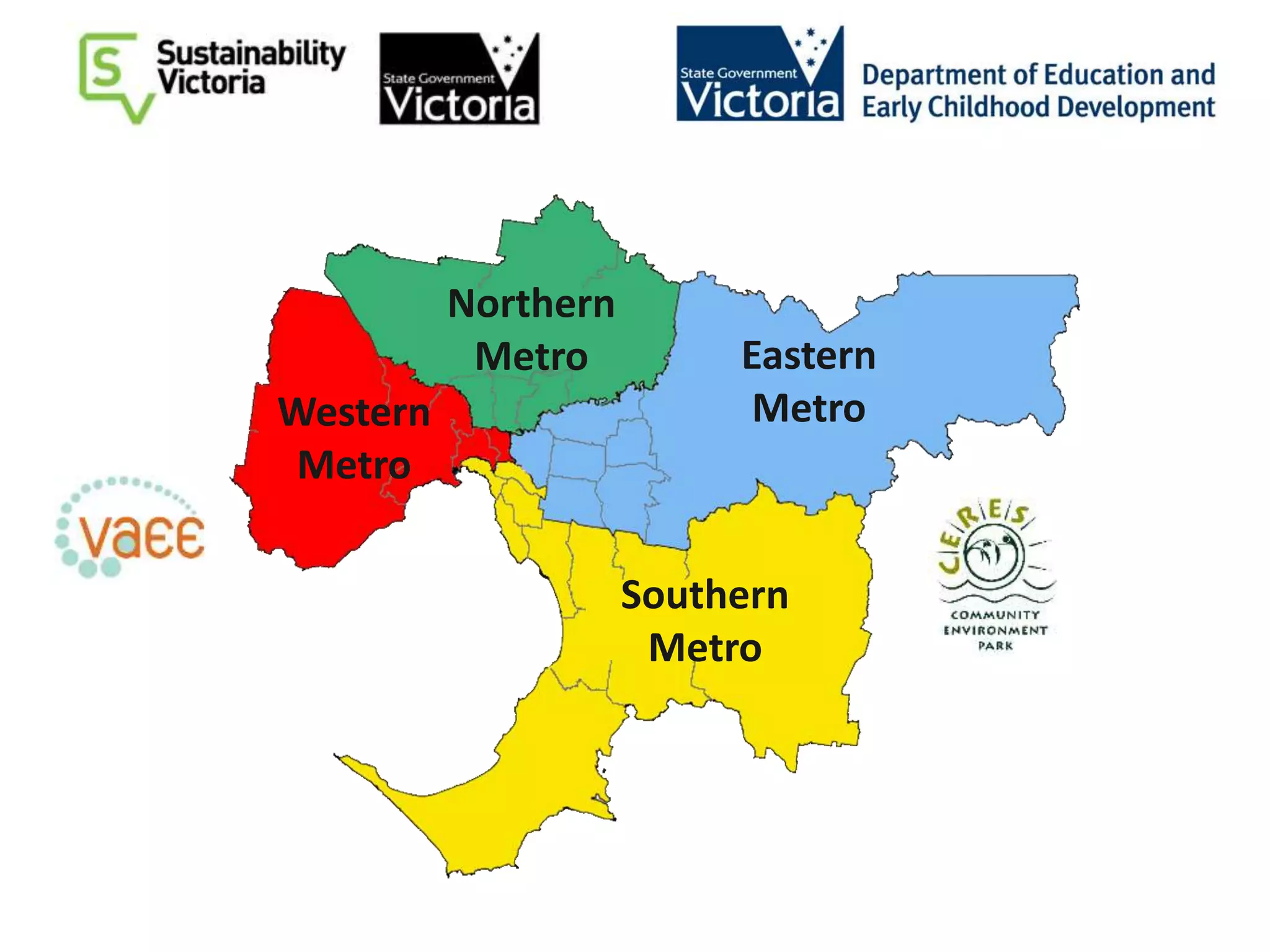 Northern
Metro Eastern
Metro
Southern
Metro
Western
Metro
 