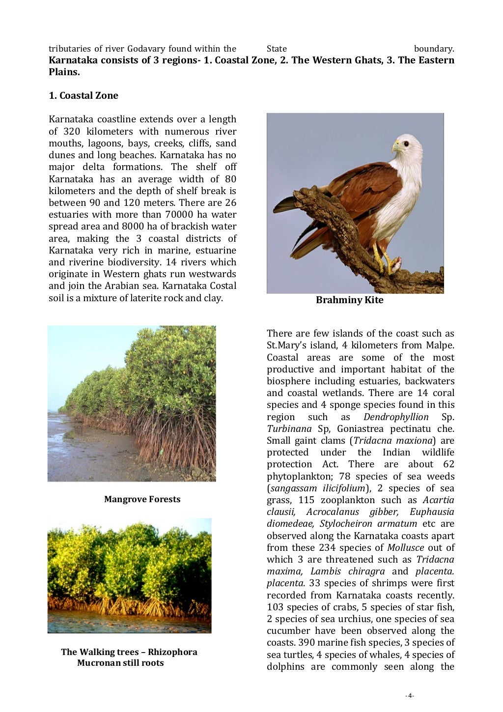 Biodiversity of karnataka at a glan