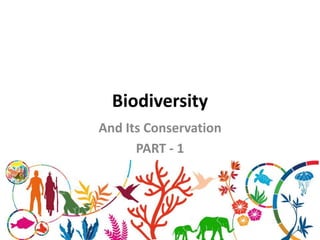 Biodiversity
And Its Conservation
PART - 1
 