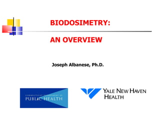 BIODOSIMETRY: AN OVERVIEW Joseph Albanese, Ph.D. 