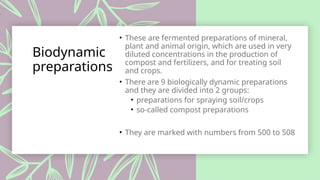 Biodynamic agriculture definition and examples. | PPTX