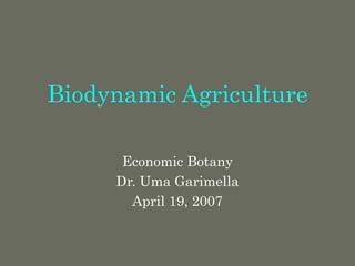 Biodynamic Agriculture Presentation.ppt