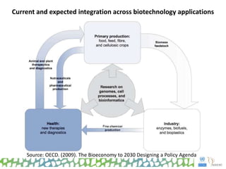 Current and expected integration across biotechnology applications
Source: OECD. (2009). The Bioeconomy to 2030 Designing a Policy Agenda
 