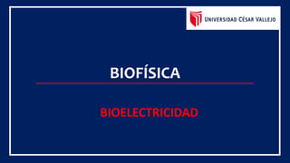 BIOFÍSICA
BIOELECTRICIDAD
 