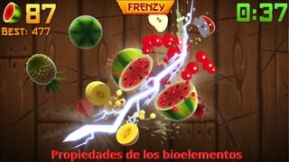 Propiedades de los bioelementos
Propiedades de los bioelementos
 