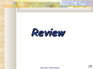 25
ReviewReview
Copyright Cmassengale
 