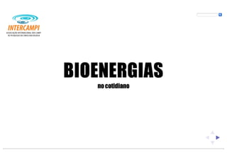 Bioenergias no cotidiano