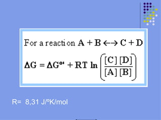 R=  8,31 J/ºK/mol 