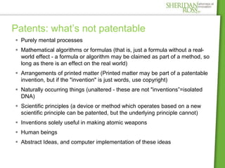 Basics of Life Science Patent Law | PPTX
