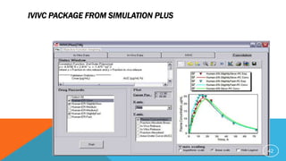 IVIVC PACKAGE FROM SIMULATION PLUS
42
 