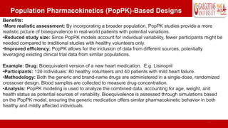 Poppk Model Example Advancements In BIOEQUIVALENCE STUDY DESIGN - 2024 | PPTX